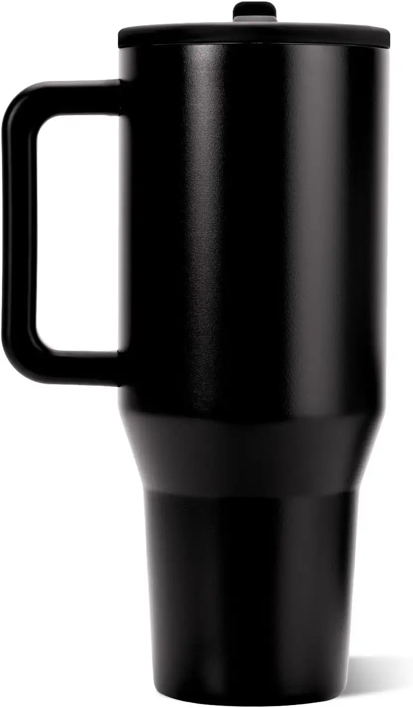 HydroJug Traveler 40oz, Insulated Water Bottle with Handle, Black