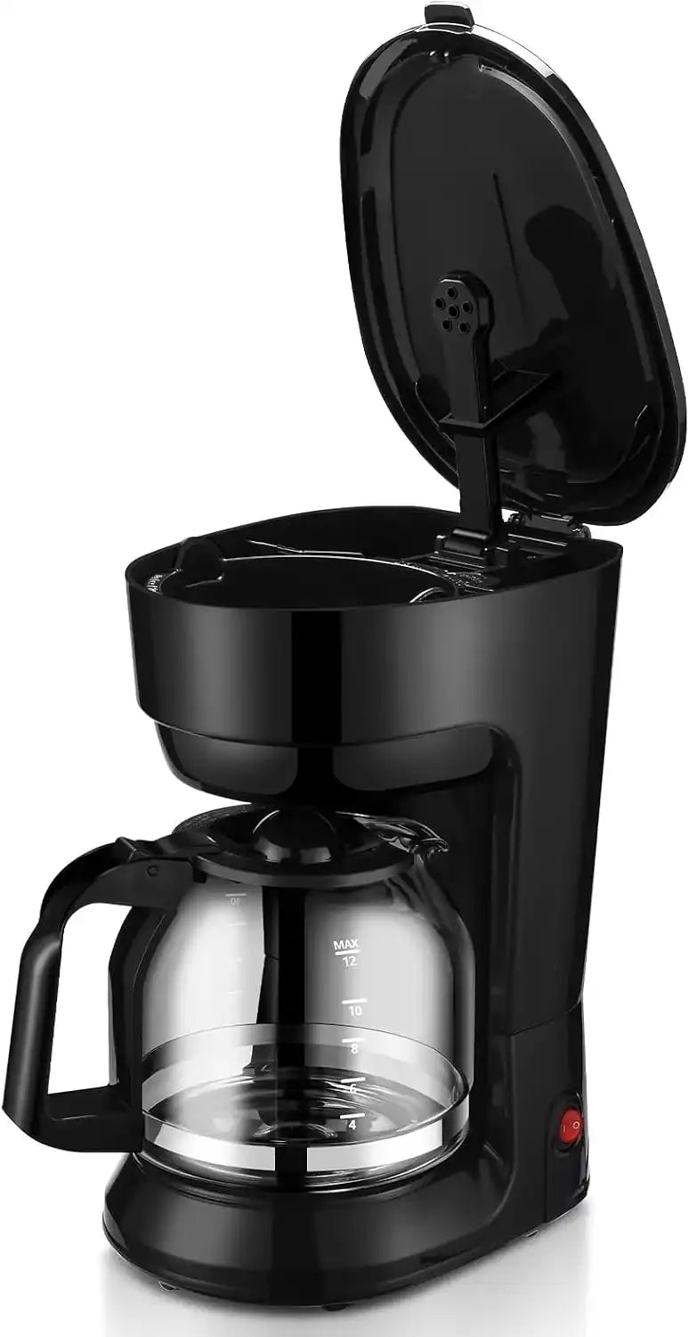 LovingStar 12 Cup Drip Coffee Maker, Automatic Shut-Off, Temperature Control, 1.8L, Black