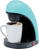 Brentwood TS-112BL Single-Serve Coffee Maker with Mug (Blue)