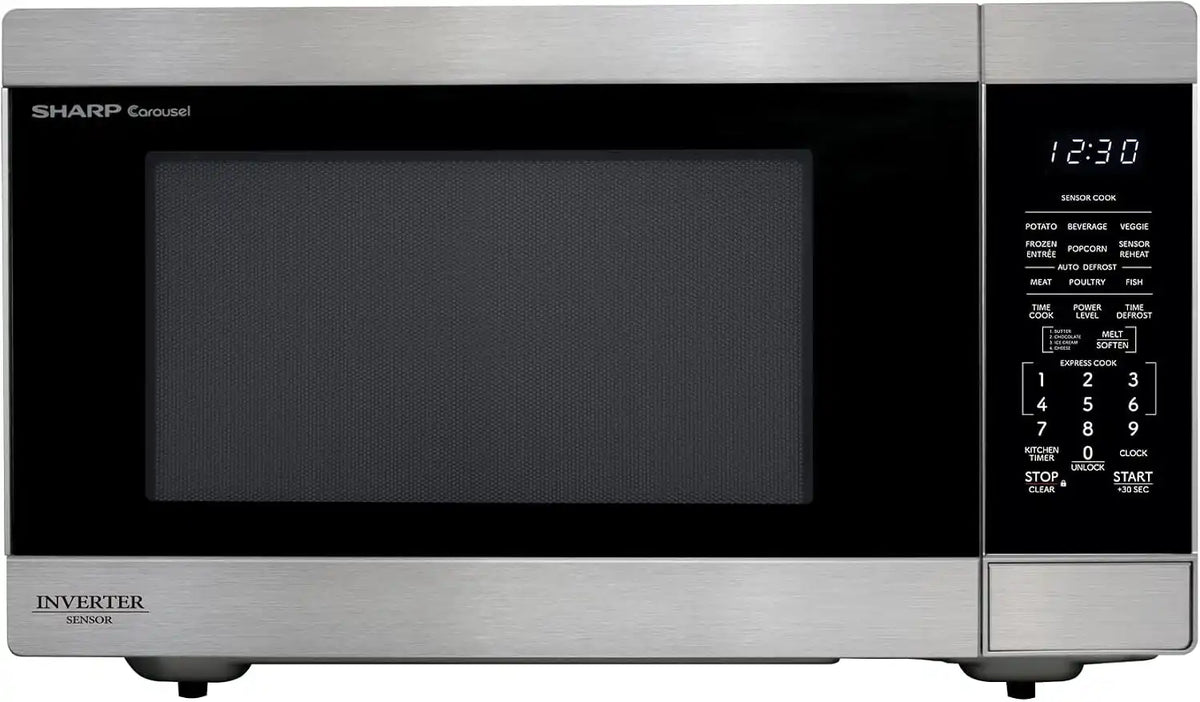 Sharp SMC2266KS 2.2 cu. ft. 1200W Stainless Steel Countertop Microwave Oven