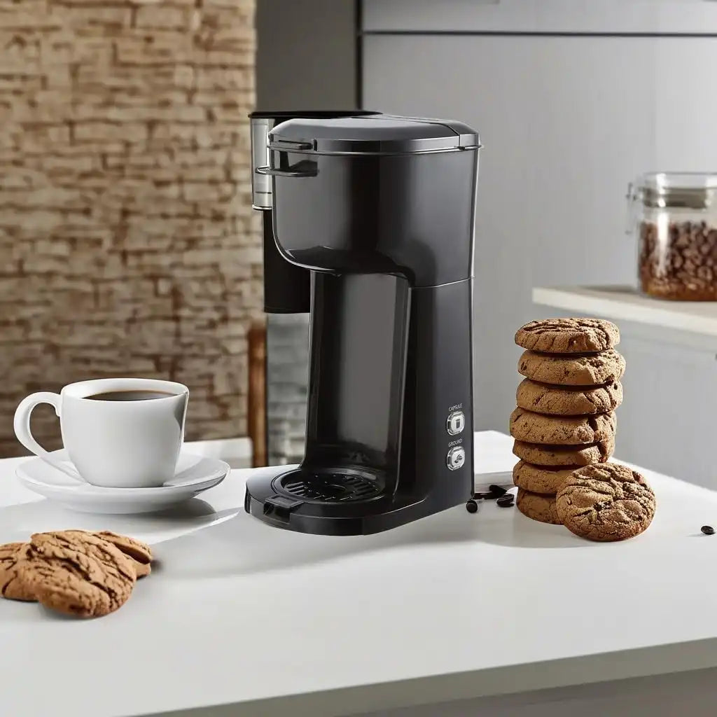 Deahun Mainstays Single Serve Dual Brew Coffee, Black