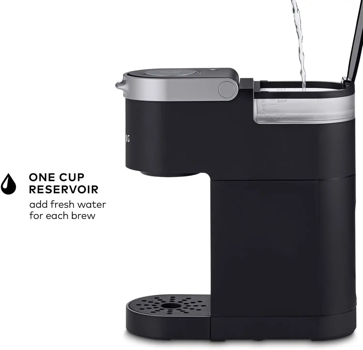 Keurig K-Mini Single Serve K-Cup Pod Coffee Maker, 6 to 12oz Brew size, with Cord Storage, Perfect for Small Spaces, Black