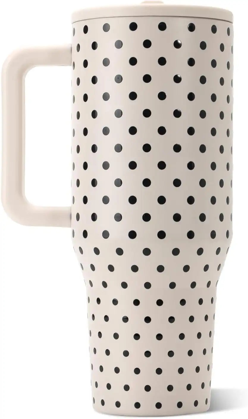 HydroJug Traveler 40oz, Insulated Water Bottle with Handle, French Vanilla