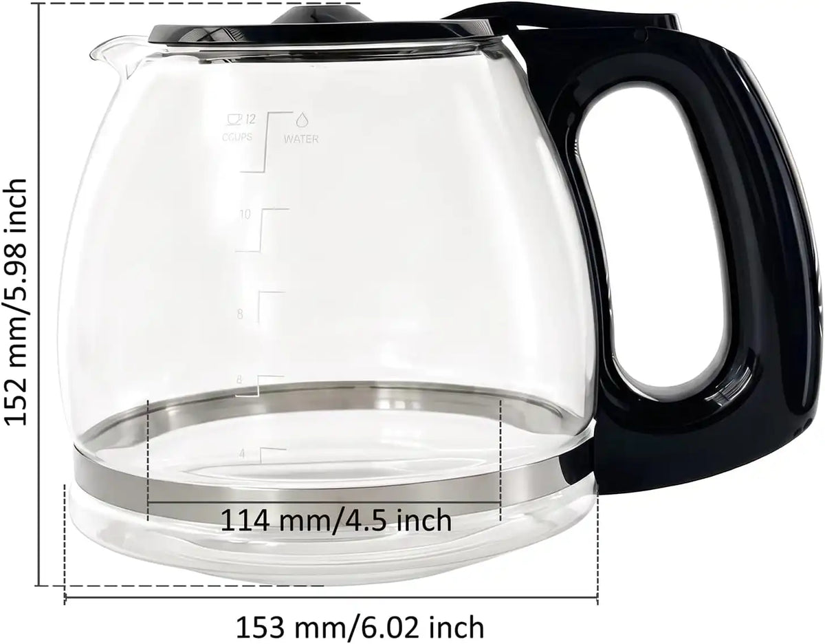 12-Cup Coffee Carafe Replacement for Black and Decker Coffeemaker