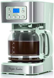 Taylor Swoden 12-Cup Programmable Coffee Maker, Green & Stainless Steel