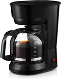 Black 12-Cup Drip Coffee Maker, FDA Grade, Quick Brew for Home & Kitchen, Coffee Bar Essential