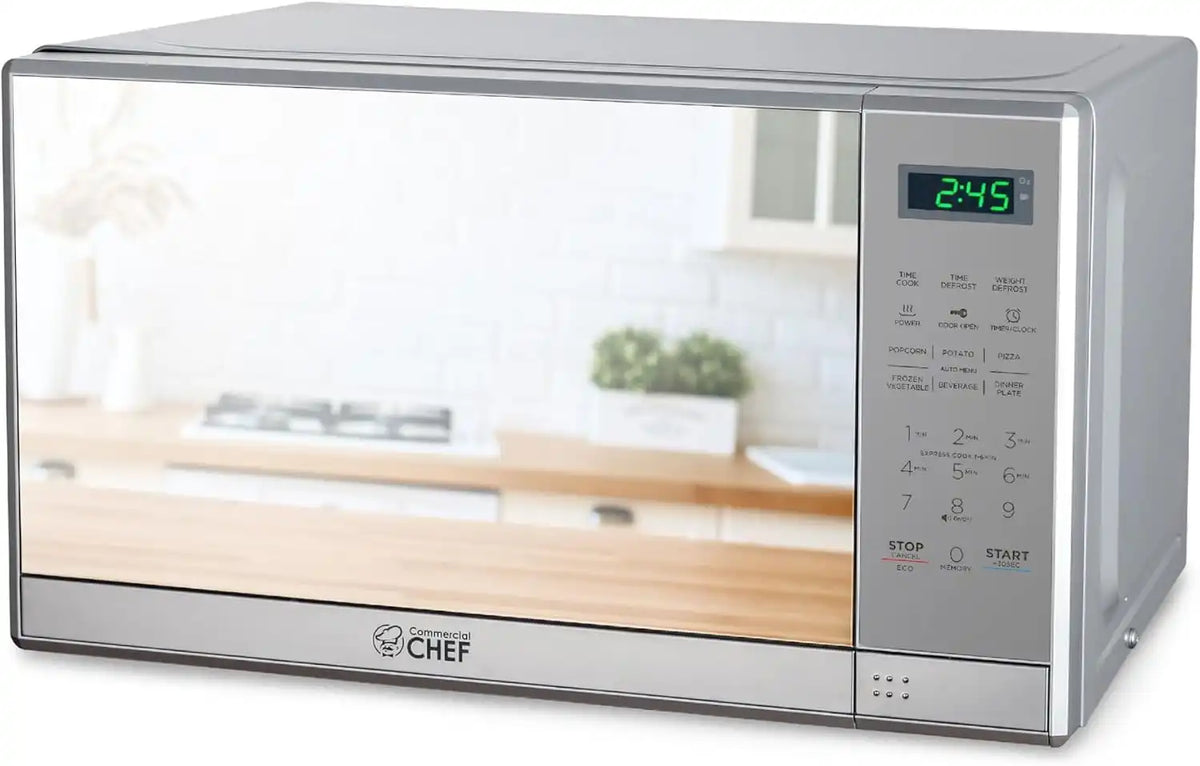 Commercial Chef 0.7 Cu. Ft. Countertop Microwave Oven, CHM7MS, Stainless