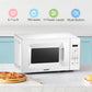 COMFEE' Countertop Microwave Oven, 0.7 Cu.Ft, 700W,Pearl White, ECO Mode
