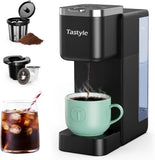 Tastyle Single Serve Coffee Maker for K Cups and Grounds with 3 Brew Styles
