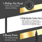 #6 x 1-3/8" Phillips Bugle Head Fine Thread Sharp Point Drywall Screw, Self Tapping Wood Screws with Black Phosphate Coated, Ideal Screw for Drywall, Wood and Sheetrock, 90 Pieces