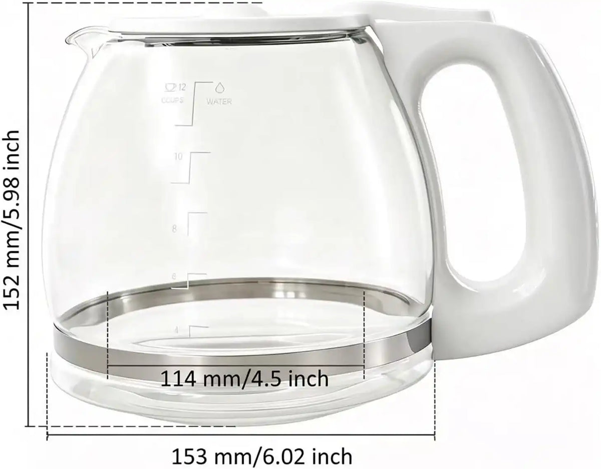 12-Cup Coffee Carafe Replacement for Black and Decker Coffeemaker