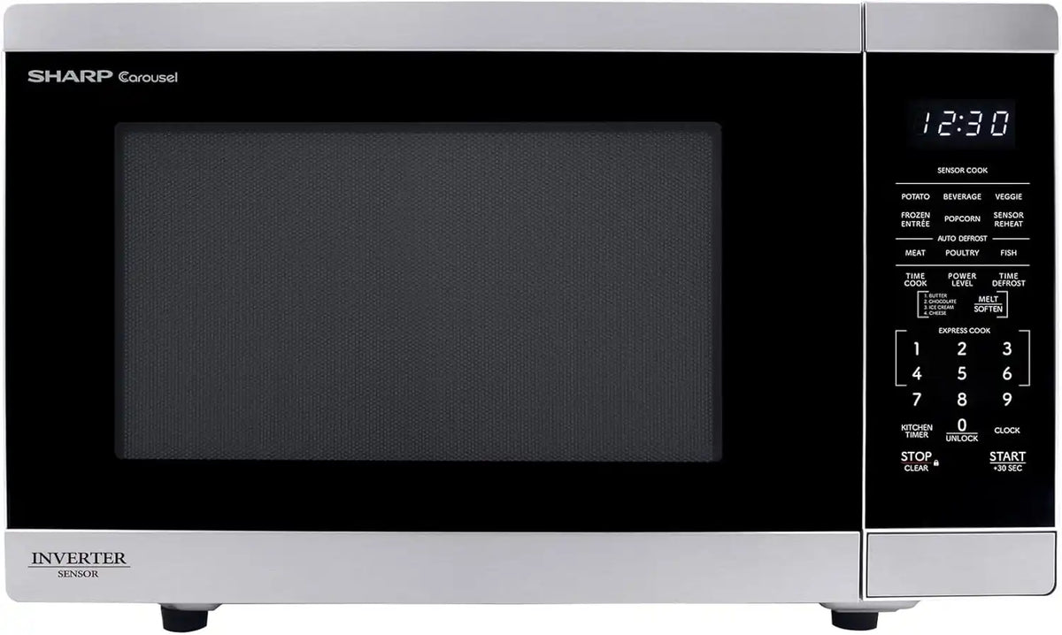 Sharp SMC1464KS 1.4 cu. ft. 1100W Stainless Steel Countertop Microwave Oven
