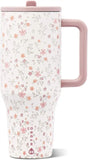 HydroJug Traveler 40oz, Insulated Water Bottle with Handle, Magnolia