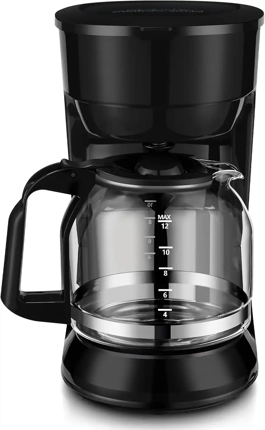 LovingStar 12 Cup Drip Coffee Maker, Automatic Shut-Off, Temperature Control, 1.8L, Black