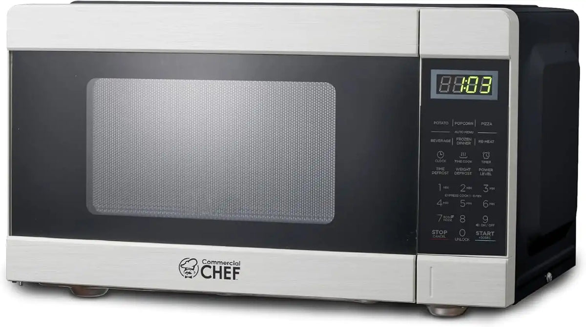 Commercial Chef 0.9 Cu. Ft. Countertop Microwave Oven, CHM009