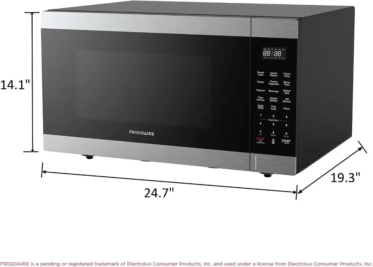 FRIGIDAIRE 2.1 Cu. Ft. Stainless Steel Microwave Oven, Multi Function, Programmable
