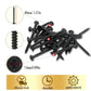 #6 x 1-1/2" Fine Thread Drywall Screw with Phillips Bugle Head, Black Phosphate Coated, Sharp Point, High Strength Quick Self Self Tapping Screw for Drywall Sheetrock, Wood and More, 80Pcs