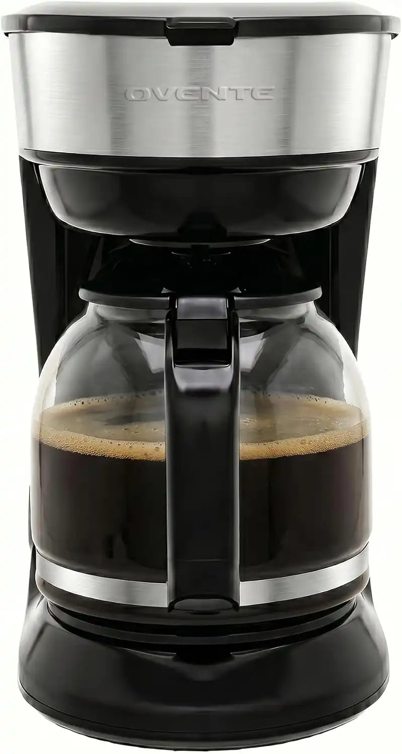 OVENTE 12-Cup Drip Coffee Maker with Easy On/Off Switch, Black CM412B