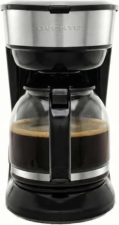 OVENTE 12-Cup Drip Coffee Maker with Easy On/Off Switch, Black CM412B