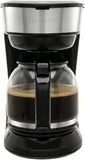 OVENTE 12-Cup Drip Coffee Maker with Easy On/Off Switch, Black CM412B