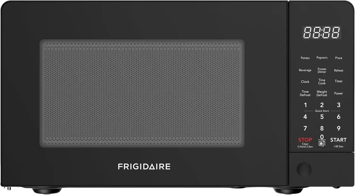 Frigidaire, 0.7 Cu Ft Compact Countertop Microwave Oven, 700W, Black