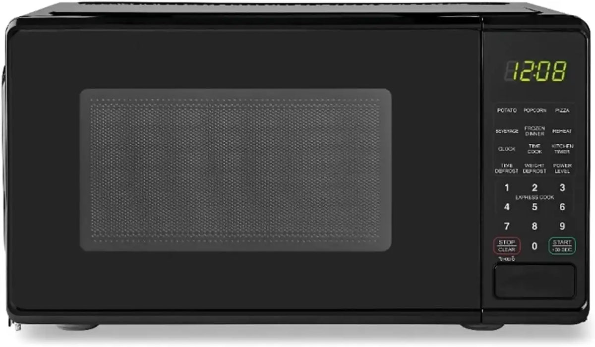 Mainstays 0.7 ft. Countertop Microwave Oven, 700 Watts, Black(Black)