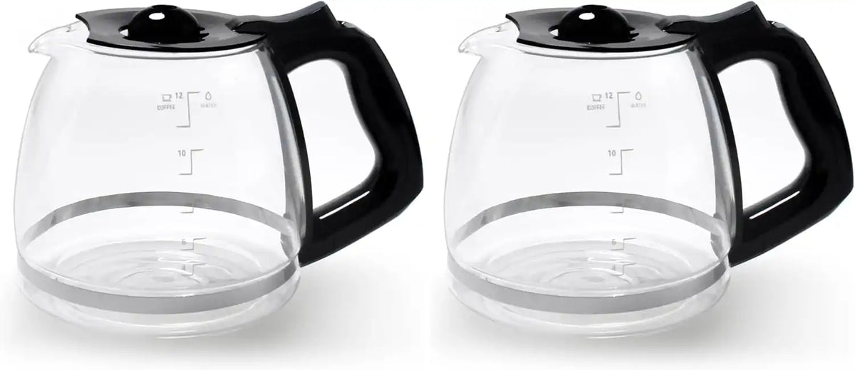 12-Cup Replacement Carafe Compatible with Black and Decker Coffee Maker Model# CM1160B, CM1160W (Pack of 2)