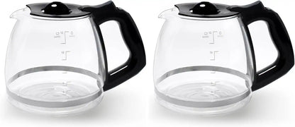 12-Cup Replacement Carafe Compatible with Black and Decker Coffee Maker Model# CM1160B, CM1160W (Pack of 2)