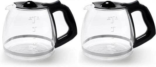 12-Cup Replacement Carafe Compatible with Black and Decker Coffee Maker Model# CM1160B, CM1160W (Pack of 2)