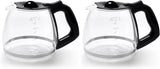 12-Cup Replacement Carafe Compatible with Black and Decker Coffee Maker Model# CM1160B, CM1160W (Pack of 2)