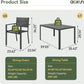 7-Piece Patio Table and Chairs Set for 6, All Weather Patio Dining Sets