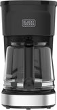 BLACK+DECKER CAFÉCRAFT 12-Cup Coffee Maker, One-Switch Drip Coffeemaker with Vortex Showerhead Technology, Sneak-A-Cup, Keep Warm Function, Stainless Steel