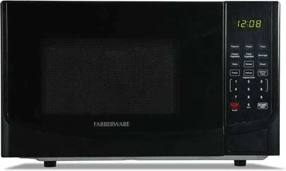 Farberware Black Microwave Oven, 0.9 Cu. Ft., 900 Watts, Countertop