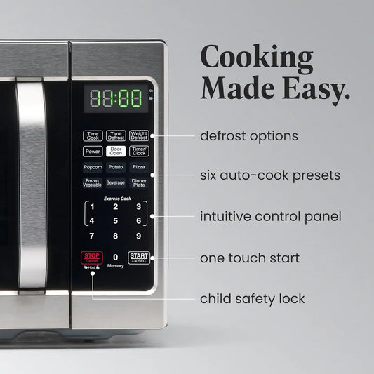 Farberware Countertop Microwave Oven 0.7 cu.ft. 700 Watts, Stainless Steel