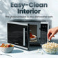 Chefman Countertop Microwave, 1.1 Cu Ft, 1000W, Stainless Steel