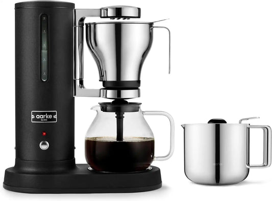aarke Drip Coffee Maker Bundle, 42oz Thermal Jug, Matte Black