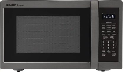 Sharp SMC1452KH 1.4 cu. ft. Black Stainless Steel Countertop Microwave Oven