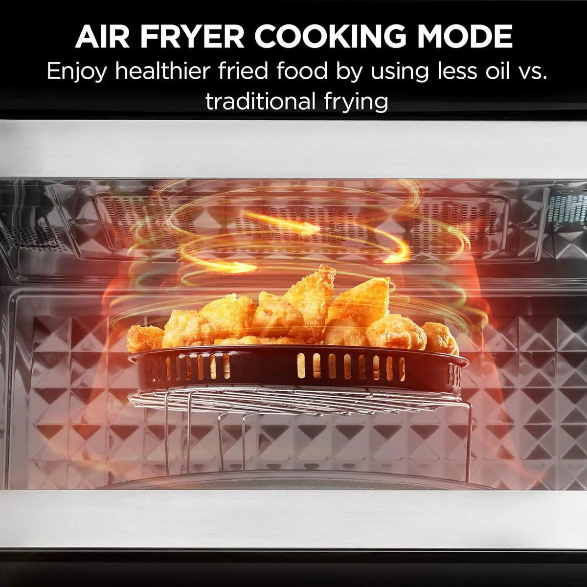 BLACK+DECKER Over-the-Range Microwave Oven with Air Fryer, 1.5 Cu.Ft, 900W