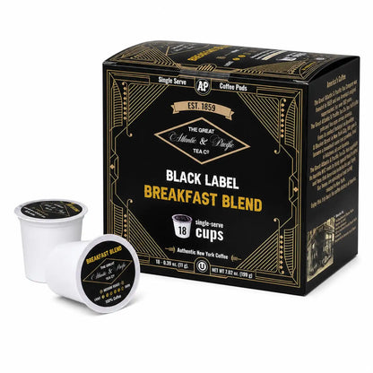 A&P Breakfast Blend Medium Roast Coffee Pods, 100% Arabica, 18 Count
