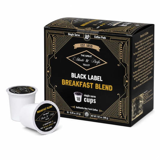 A&P Breakfast Blend Medium Roast Coffee Pods, 100% Arabica, 18 Count