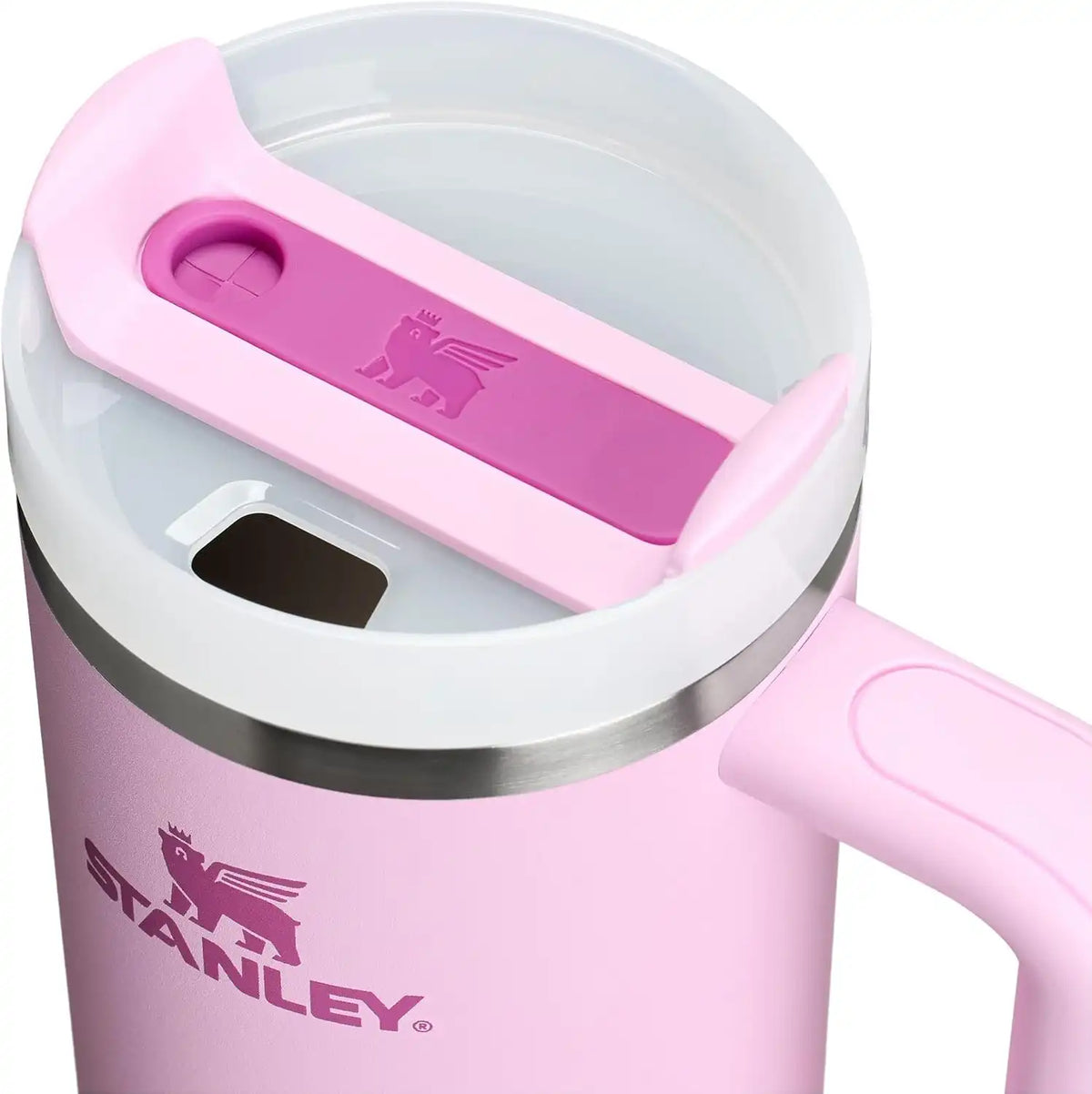 STANLEY Quencher H2.0 Tumbler with Handle and Straw 30 oz | Flowstate 3-Position Lid | Cup Holder Compatible for Travel | Insulated Stainless Steel Cup | BPA-Free | Cherry Blossom