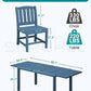 SERWALL Outdoor Patio Dining Set for 6, Blue
