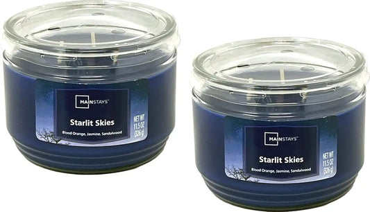 Mainstays 11.5oz Scented Candle 2-Pack (Starlit Skies)