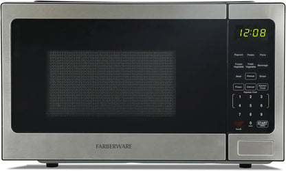 Farberware Stainless Steel Microwave Oven 0.9 cu. ft. 900 Watts, Countertop