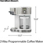 Hamilton Beach 2-Way Programmable Coffee Maker & Single Serve Coffee Maker