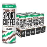 Throne Sport Coffee, Mint Mocha Cold Brew, Low Sugar, Dairy Free - 12Pk