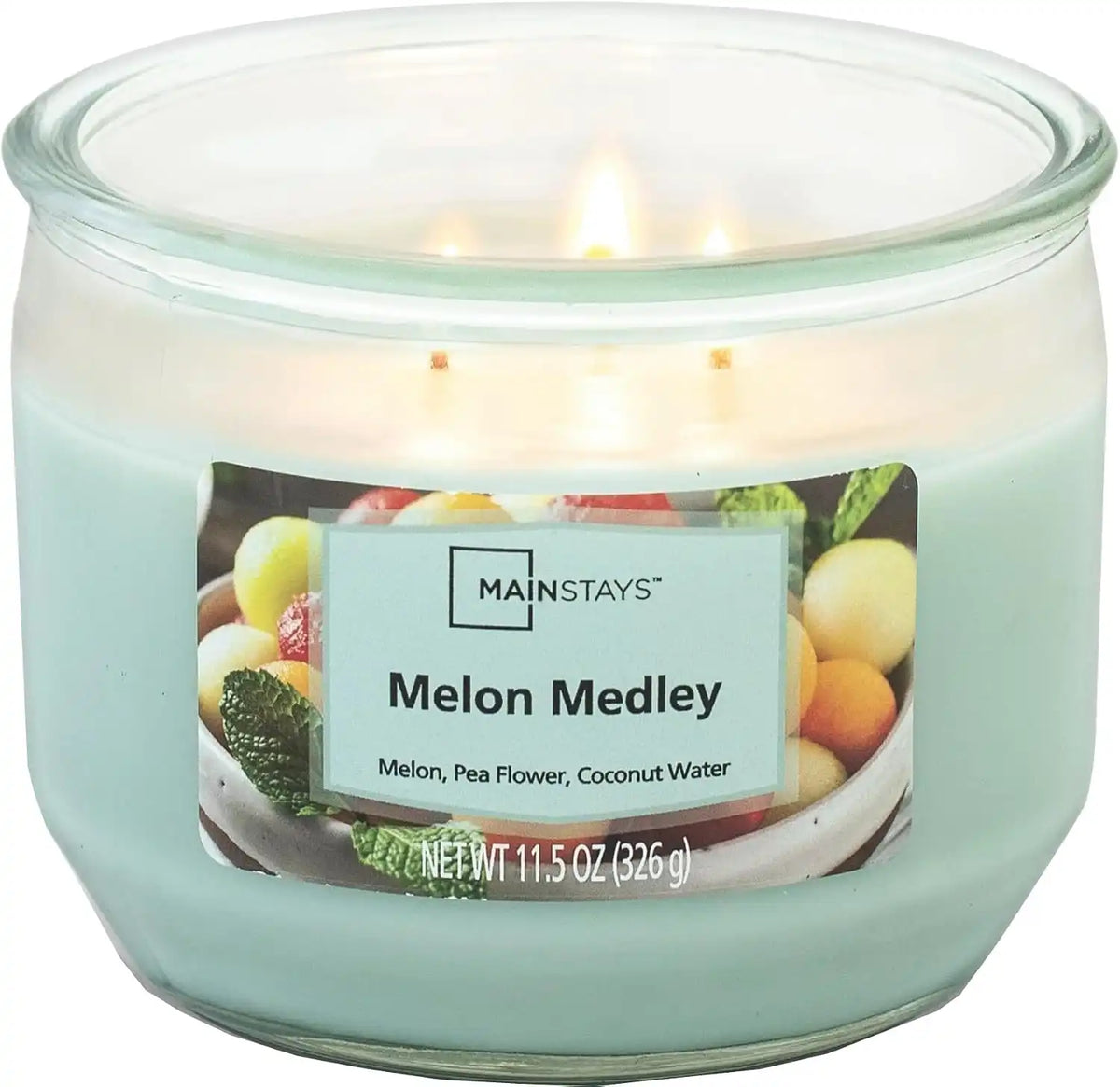 Mainstays 11.5oz Scented Candle 2-Pack (Melon Medley)