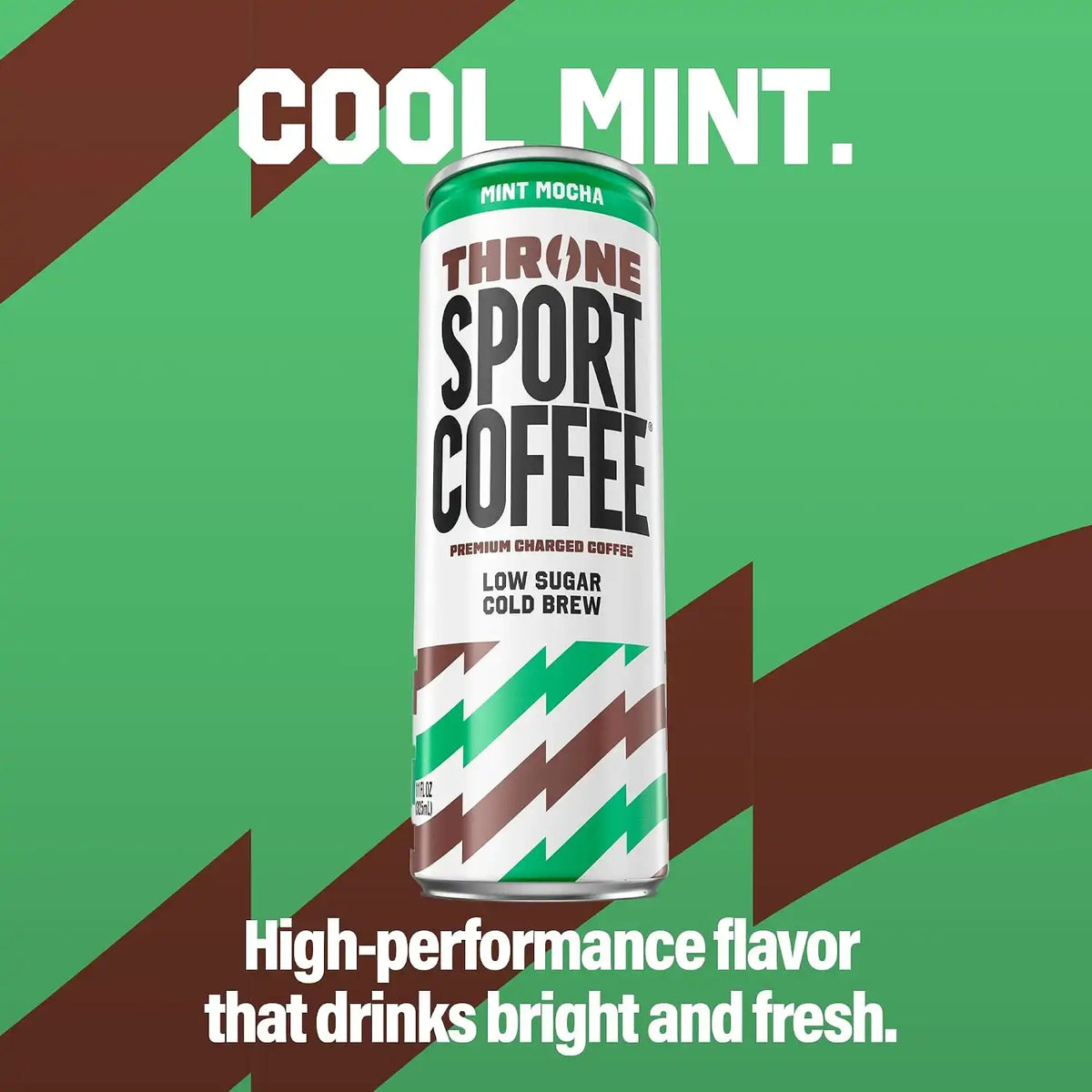 Throne Sport Coffee, Mint Mocha Cold Brew, Low Sugar, Dairy Free - 12Pk