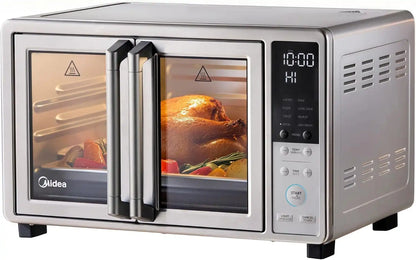 Midea Flexify Slim 8-in-1 French Door Toaster Oven Air Fryer Combo, 26.4 QT
