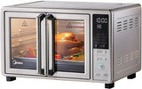 Midea Flexify Slim 8-in-1 French Door Toaster Oven Air Fryer Combo, 26.4 QT